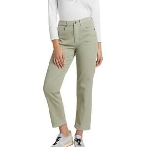 Veronica Beard Blake Classic Straight Leg Jeans Sage Green Size 25 / 0 NWT